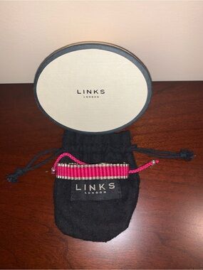 Links London Fuchsia Friendship Bracelet